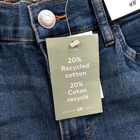 NWT H&M Womens Jeans Size 18 Skinny Fit Cotton Blue Denim Ankle Casual Classic - Picture 10 of 16